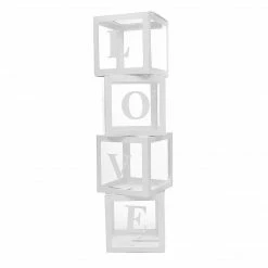 Haydens Alphabet Blocks 'LOVE' White Boxes
