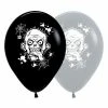 Not Specified Zombie Balloons Black & Grey - Singles Or Packs - Helium Filled Or Flat