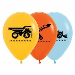 Not Specified Construction Balloons Assorted - Singles Or Packs - Helium Filled Or Flat