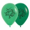 Not Specified Dinosaur Balloons Greens- Singles Or Packs - Helium Filled Or Flat Printed Balloons