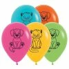 Not Specified Printed Balloons Dogs & Cats Balloons Assorted - Singles Or Packs - Helium Filled Or Flat