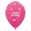 Not Specified Happy Birthday Balloons Pearl Pink - Singles Or Packs - Helium Filled Or Flat Happy Birthday - Balloons