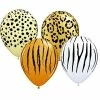 Not Specified Jungle / Safari Balloons - Single Or Pack - Helium Filled Or Flat