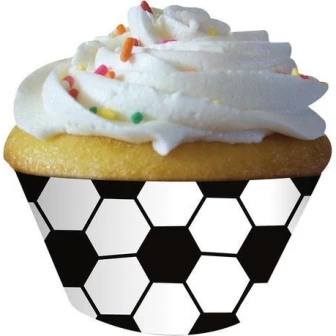 Not Specified Soccer Cupcake Wraps Pk12