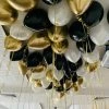 Not Specified Helium Balloons Chrome Gold, Black & White Mix - Singles Or Pack Ceiling Balloons