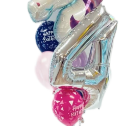 Not Specified Unicorn Balloon Bouquet - Choose Your Number