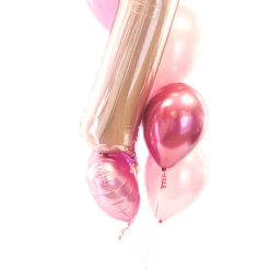 Not Specified Balloon Bouquets Large Number Balloon Arrangement - Foils & Confetti