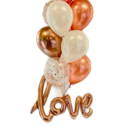 Not Specified Rose Gold Love Balloon Bouquet