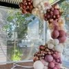 Not Specified Balloon Garlands & Decor Balloon Garland On Frame 3m - Custom Colours With Flowers
