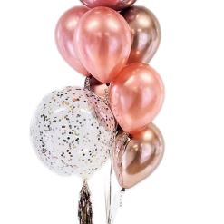Party Planet Rose Gold Mega Balloon Bouquet