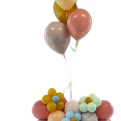 Party Planet Balloon Bouquets Mini Flower Garland With Helium Bouquet