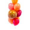 Not Specified Orange And Pink Balloon Bouquet Balloon Bouquets