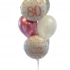 Party Planet Pretty And Pink Small Balloon Bouquet - Choose Your Age