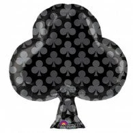 Not Specified Casino Foil Balloon - Clubs