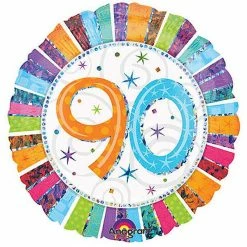Not Specified 90th Bithday Balloon - Colourful