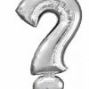 Not Specified Large ? Balloon - Silver Letters & Numbers - Large