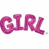 Not Specified Letters, Number & KITS - AIR FILLED Word Girl Balloon - Pink - Air Fill Only (small)