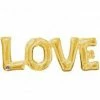 Not Specified Letters, Number & KITS - AIR FILLED LOVE Letter Balloon - Gold - Air Fill Only (small)
