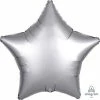 Not Specified Star Balloon Silver Satin Foil Star Shape Balloons