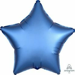 Not Specified Star Balloon Blue Satin Foil