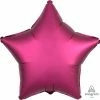 Not Specified Star Balloon Deep Pink Satin Foil