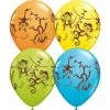 Not Specified Monkey Balloons Assorted - Singles Or Packs - Helium Filled Or Flat